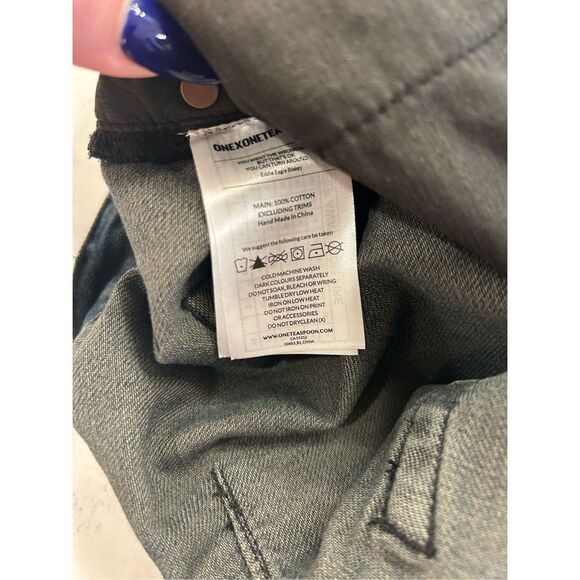 One teaspoon Le Wolves distressed raw hem buckle shorts size 30 medium wash - Picture 8 of 8